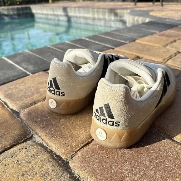 MEN'S Adidas Adimatic Low Sneaker Off White IE2226 - Picture 3 of 10